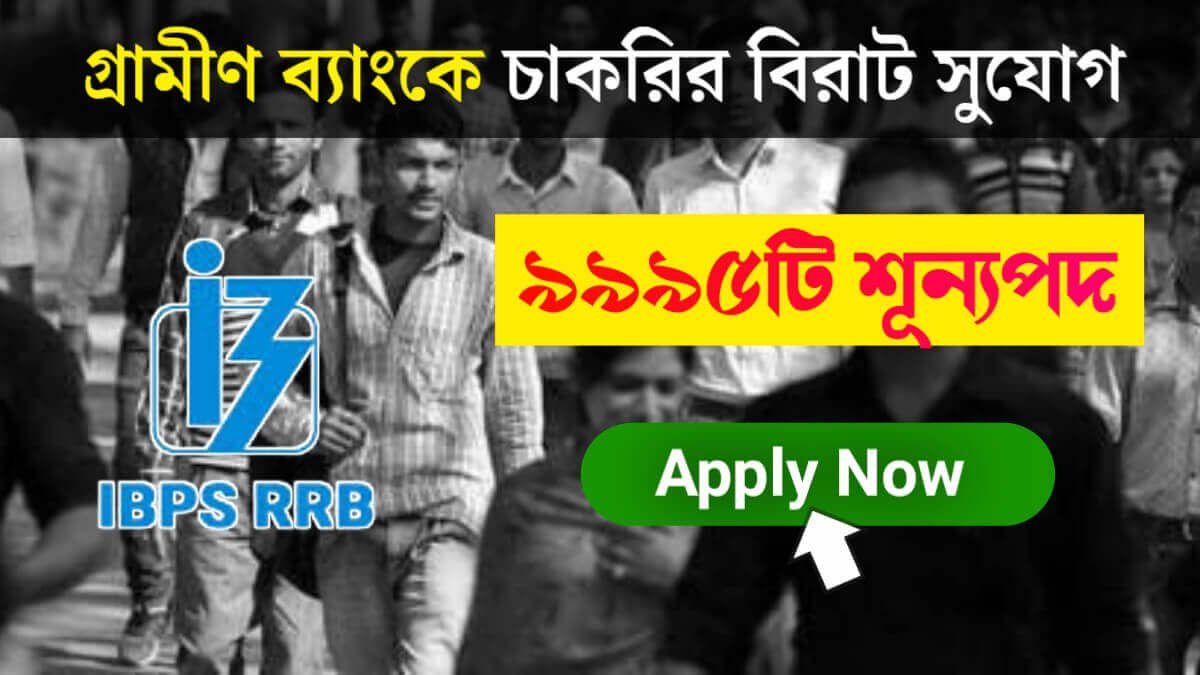 IBPS RRB Recruitment 2024: গ্রামীণ ব্যাংকে ৯৯৯৫টি শূন্যপদে কর্মী নিয়োগ, আবেদন চলবে ২৭ জুন পর্যন্ত